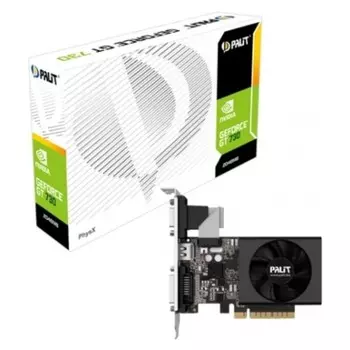 Видеокарта Palit PCI-E PA-GT730K-2GD3H GT 730, 2 Гб, 64 Bit, DDR3, 800/1804, HDMI , Ret