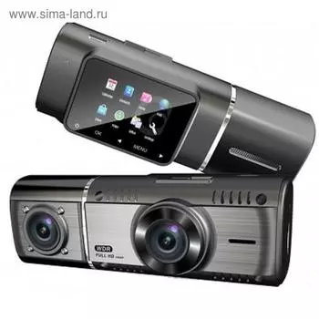 Видеорегистратор Camshel DVR 240 GPS, 2 камеры, 1.5", обзор 170°, 1920х1080