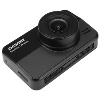 Видеорегистратор Digma FreeDrive 119 DUAL, дисплей IPS 2,2"1920x1080, 2 камеры, угол 140°