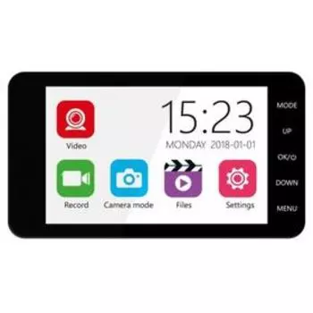 Видеорегистратор Slimtec Dual X5, 2 камеры, 4" обзор 170°, 1920x1080