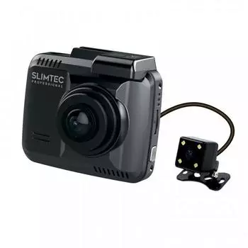 Видеорегистратор Slimtec Dual Z7, 2 камеры, 4", обзор 170°, 1920 x 1080
