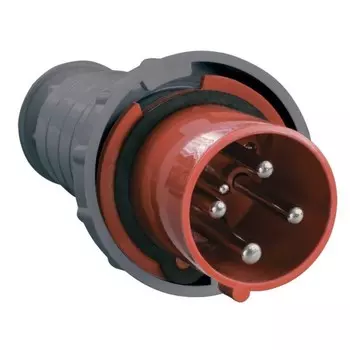 Вилка электрическая кабельная IEK, 63 А, 3P+PE, 380 В, IP54, ССИ-034, PSR02-063-4