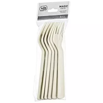 Вилка для пикника HobbyLife, пластик, 6 шт