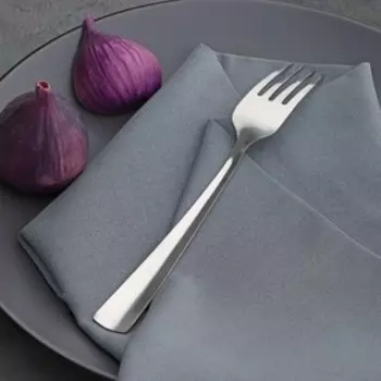 Вилка столовая Доляна Gleen, h=21 см, толщина 1.2 мм, нержавеющая сталь, серебристая