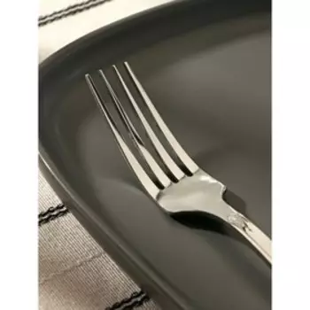 Вилка столовая Доляна «Соларис», h=19,2 см, толщина 1,2 мм, цвет серебряный