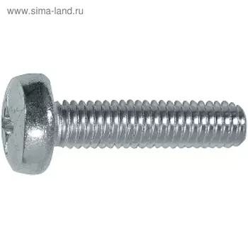 Винт Steelrex, с полукруглой головкой, оцинкованный, DIN7985, М5х50 мм, 500 шт