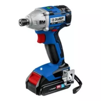 Винтоверт аккумуляторный ЗУБР GVB-250-22, 1/4", 3 скор. вр., 3300 уд/мин, 2х2 Ач, Li-Ion