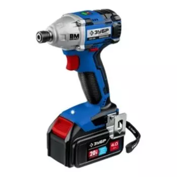 Винтоверт аккумуляторный ЗУБР GVB-250-42, 1/4", 3 скор. вр., 3300 уд/мин, 2х4 Ач, Li-Ion