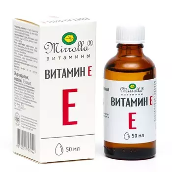 Витамин Е Mirrolla, токоферол природный, 50 мл