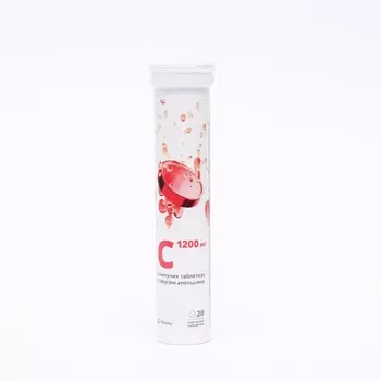 Витамин С 1200 мг Витатека со вкусом апельсина, 20 шипучих таблеток