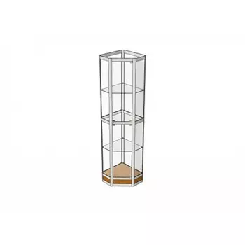 Витрина 05Н, 5005002000, ЛДСП, стекло, белая