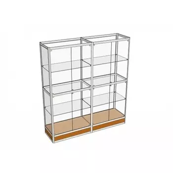 Витрина П2н 17804002000, ЛДСП, стекло, серая