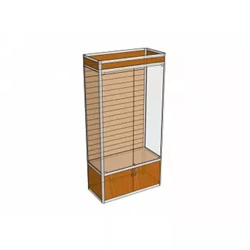 Витрина П4 ФП 9004002120, ЛДСП, стекло, серая
