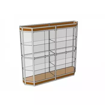 Витрина ТР3фн, 17805002120, ЛДСП, стекло, белая