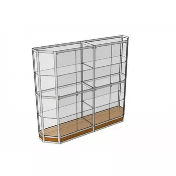 Витрина ТР3н, 20005002000, ЛДСП, стекло, белая