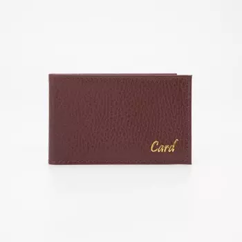 Визитница, 18 карт, TEXTURA, цвет бордовый