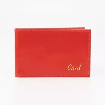 Визитница, 18 листов, цвет красный