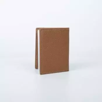 Визитница, 20 листов, цвет светло-коричневый
