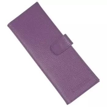 Визитница на кнопке, 24 листа, цвет сиреневый