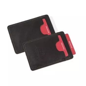 Визитница, карман для 1 или нескольких визиток, цвет коричневый