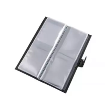 Визитница на кнопке, на 36 карт, цвет чёрный