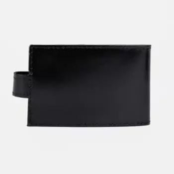 Визитница на кнопке, 18 карт, цвет чёрный