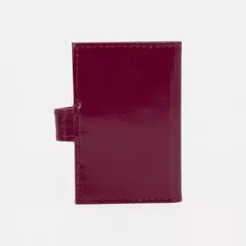 Визитница на кнопке, 18 карт, цвет лиловый