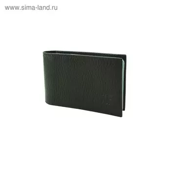 Визитница без застёжки, 16 листов, цвет чёрный