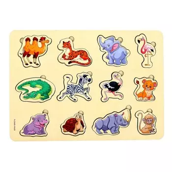 Вкладыш «Животные Африки», 12 вкладышей