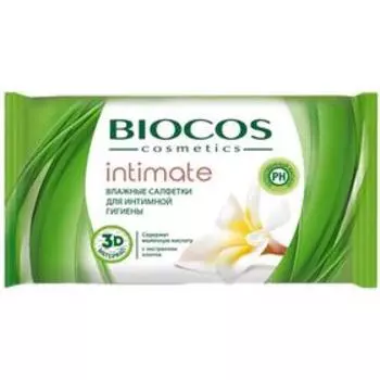 Влажные салфетки для интимной гигиены BioСos, 15 шт.