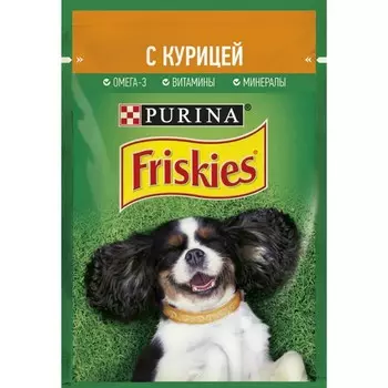Влажный корм FRISKIES для собак, курица, 85 г