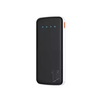 Внешний аккумулятор BYZ W32, 10000 мАч, 2 USB 1 Type-C, 2.1 А, чёрный