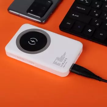 Внешний аккумулятор PB-33, 10000 мАч, 15 Вт, с поддержкой MagSafe, быстрая зарядка, белый