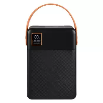Внешний аккумулятор TFN Porta LCD PD, 80000 мАч, 2 USB, Type-C, microUSB, черный