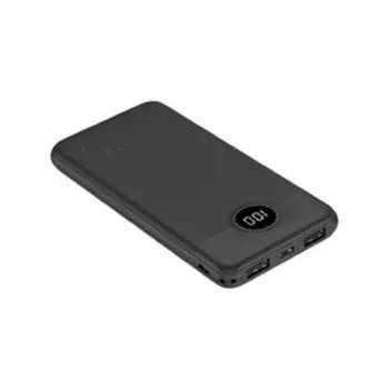 Внешний аккумулятор TFN Razer LCD PD 10, 3А, 20Вт, 10000 мАч, 2 USB, USB-C, microUSB, черный