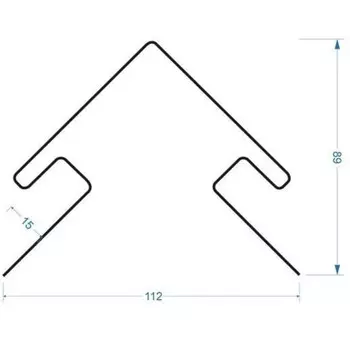 Внешний угол 75 мм Dcke PREMIUM Олива