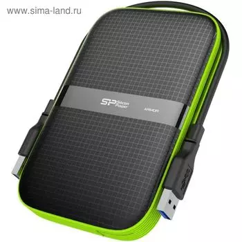 Внешний жесткий диск Silicon Power USB 3.0 2 Тб A60 SP020ТбPHDA60S3K Armor 2.5", черный