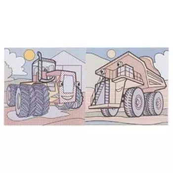 Водная раскраска «Гигантские машины»