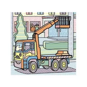 Водные раскраски. Машины-помощники