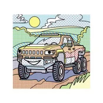 Водные раскраски. Пикапы