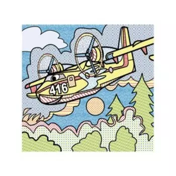 Водные раскраски. Пожарная техника