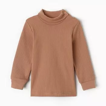 Водолазка детская, цвет коричневый, рост 74 см