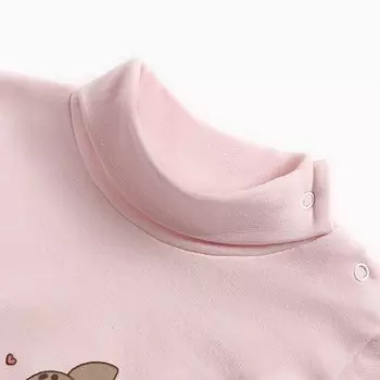 Водолазка детская, цвет розовый, рост 80 см