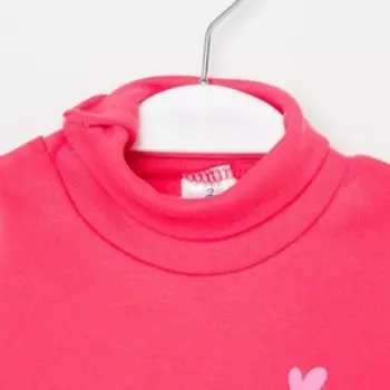 Водолазка для девочки, цвет малиновый, рост 92 см