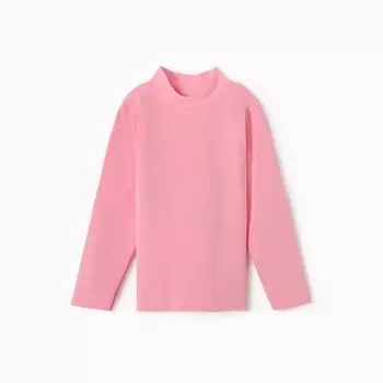 Водолазка для девочки, цвет ярко-розовый, рост 110 см