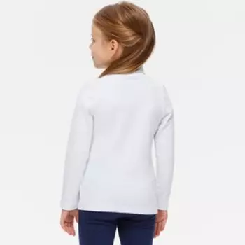 Водолазка для девочки, рост 116 см, цвет белый