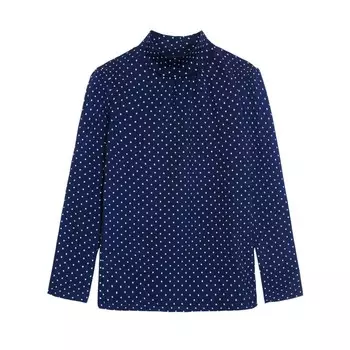 Водолазка для девочки, рост 128 см, цвет синий