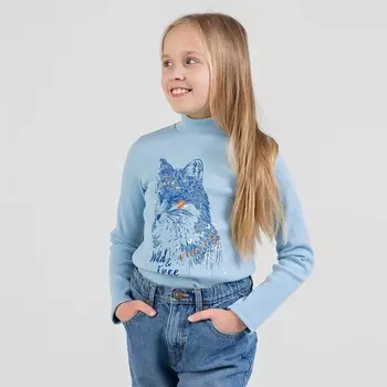 Водолазка для девочки Weekend, рост 134 см, цвет голубой