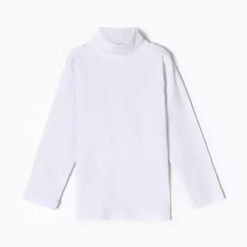 Водолазка для мальчика, цвет белый, рост 98 см