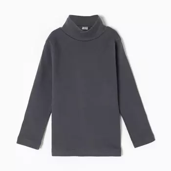 Водолазка для мальчика, цвет графитовый, рост 110 см